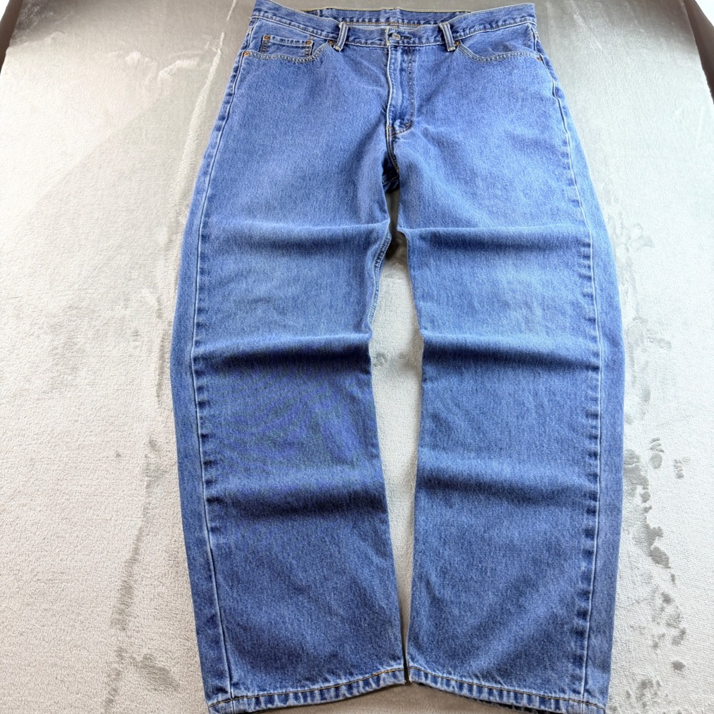 Levi Strauss & Co 550 Relaxed Fit Tapered Leg Jeans Blue Denim Men's 40x34